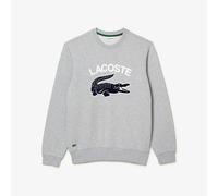 Sweatshirt Mens Lacoste Grey Pullover With Logo