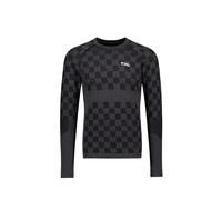 Mons Royale | Ascender Merino Seamless LS | Men's | Forged Iron / Black M