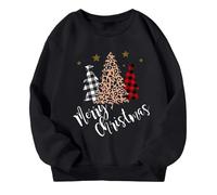 Sweatshirt No Hood Christmas for Kids, Christmas Jumpers for Kids Girls Cute Reindeer Pullover Toddler Xmas Jumper Long Sleeve Santa Top Fall Outfits Winter Clothes for Children