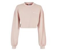 Sweatshirt rong collar court terry cloth with small embroideries woman Urban Classics Rose L