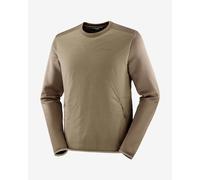 Sweatshirt Salomon Outline Hybrid Warm brown - S