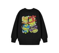 Teenage Mutant Ninja Turtles Boys Black Hooded Sweatshirt | TMNT Ninja Graphic Hoodie | Kids Ninja Turtles Apparel | Leonardo, Donatello, Michelangelo & Raphael Sweater | TMNT Merchandise Gift