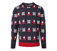 Sweatshirt Urban Classics nicolaus and snowflakes Bleu S