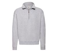 Sweatshirt with Collar Fruit of the Loom Zip Neck Jumper S-3XL