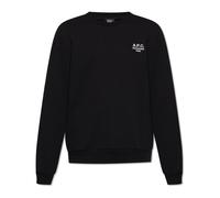 Sweatshirt with embroidered logo - male - A.P.C. - Sweatshirts - Black - S - Sweatshirts & Hoodies S