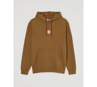 Sweatshirt with Square Logo Element Marron M