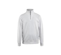 Sweatshirt with trucker collar Blaklader Blanc 4XL
