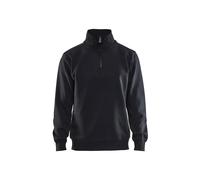 Sweatshirt with trucker collar Blaklader Noir 2XL