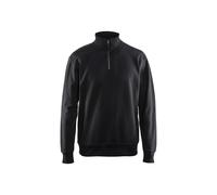 Sweatshirt with trucker collar Blaklader Noir S