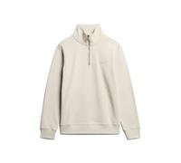 Sweatshirt with zipped collar Superdry Essential Logo Henley Beige 2XL