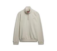 Sweatshirt with zipped collar Superdry Essential Logo Henley Beige S