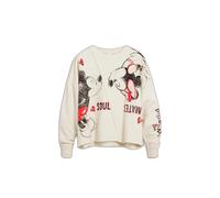 Sweatshirt woman Desigual Mickey Beige S