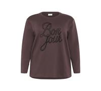 Sweatshirt woman KAFFE Curve Curve KCberla Marron M
