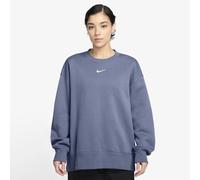 Sweatshirt woman Nike Phoenix Fleece Bleu L
