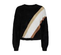 Sweatshirt woman Pieces Pcmilo Lurex Noir XS