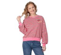 Sweatshirt woman Ragwear Wuss stripes Rouge 2XL