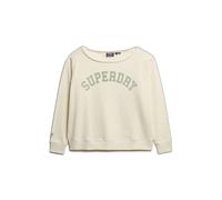 Sweatshirt woman Superdry Athletic Essentials Bardot Blanc S