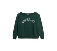 Sweatshirt woman Superdry Athletic Essentials Bardot Vert M