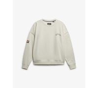 Sweatshirt woman Superdry Athletic Relaxed Printed Blanc L
