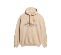 Superdry Tokyo Vl Relaxed Fit Hoodie Beige S Woman