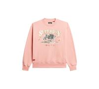 Superdry Travel Souvenir Loose Sweatshirt Pink S Woman