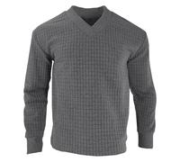 Sweatshirt Women's Men's Long Sleeve V-Neck Cardigan High-Quality Workmanship Knitted Pullover Square Pattern Shirt Casual Long Sleeve Pullover College Stretch Sweater, darkgray, XL