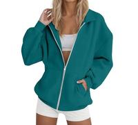 Sweatshirt Women's Oversized Transition Jacket Women's Elegant Pullover Without Hood Long Sleeve Cotton Tops Quarter Zip Hoodie Autumn Winter Blouse Classic Basic Tops Comfortable Outwear Jackets