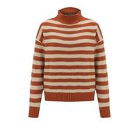 Sweatshirt Women's Striped Turtleneck Pullover Tops Women's Oversized Sweatshirt Casual Chunky Knit Jumper Long Sleeve Winter Jumper Loose Long Jumper Striped Knitted Jumper