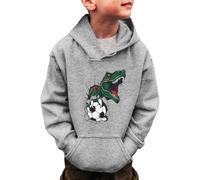Sweatshirts for Kids Comfortable Hooded/Sweatshirt Long Sleeve Pullover Breathable, Lightweight Warm Soft Sweatshirt Varsity Hoodie Children Clothes Unisex Grey