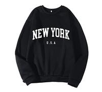 Sweatshirts for Men Broken Planet Hoodie Jumpers Engagement Gifts Workout Gym New York Men Women Letter Graphic Print Long Sleeve Round Neck Tops Sweatshirt Sale Clearance