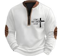 Sweatshirts For Men Uk Men'S 3D Digital Print Sweatshirt Streetwear Fashion Trend Sports Casual Pullover Men'S Sweatshirts Oversized (White-A, XXXL)