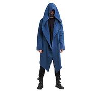 Sweatshirts for Men Uk Oversized Hoodie Jumpers Friendship Gifts for Men Beach Men's Jacket Dark Solid Color Long Cardigan Cloak Hooded Sweater Coat Sale Promotion