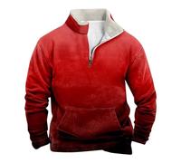 Sweatshirts For Men Uk Retro Sweatshirt Men Gradient Color Sweatshirt Long Sleeve Sweatshirts Half Zip Pullover Trendy Casual Sweaters Loose Fit Workwear Lightweight Workout Workwear Pullovers