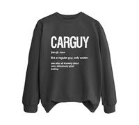 Sweatshirts For Women Carguy Like A Regular Guy Only Cooler See Also All Knowing About Cars Ridiculously Good Looking Crewneck Ladies Sweatshirt Trendy Fall Winter (Dark Gray, M) Autumn Jacket Women