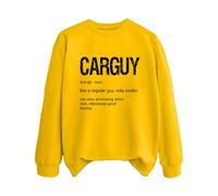 Sweatshirts For Women Carguy Like A Regular Guy Only Cooler See Also All Knowing About Cars Ridiculously Good Looking Crewneck Ladies Sweatshirt Fall (Yellow, XXL) Women's Coats Fitted With Hood