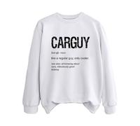 Sweatshirts For Women Carguy Like A Regular Guy Only Cooler See Also All Knowing About Cars Ridiculously Good Looking Crewneck Ladies Sweatshirt Fall Winter (White, S) Longline Rain Coats For Women