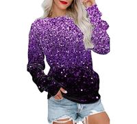 Sweatshirts For Women Floral Pocket Maple Leaves Graphic Flower Butterfly Crewneck Long Sleeve Casual Ladies Sweatshirt Comfy Pullover Winter Causal Fall (Purple, XXL) Hooded Dressing Gown Women