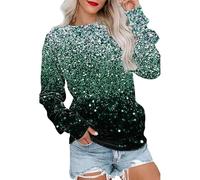Sweatshirts For Women Floral Pocket Maple Leaves Graphic Flower Butterfly Crewneck Long Sleeve Casual Ladies Sweatshirt Comfy Pullover Trendy Winter Causal Fall (Green, S) Christmas Hoodie Women