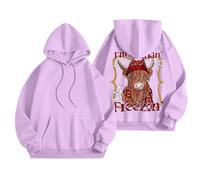 Sweatshirts for Women Highland Cow Sweatshirt Hoodie Cowgirl Shirt Funny Graphic Shirt Cute Shirt for Women 2024 New Highland Cow Hoodie Sweatshirt Women Highland Cow Gifts Christmas