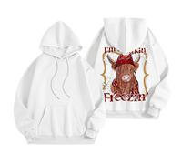 Sweatshirts for Women Highland Cow Sweatshirt Hoodie Cowgirl Shirt Funny Graphic Shirt Cute Shirt for Women 2024 New Highland Cow Hoodie Sweatshirt Women Highland Cow Gifts Christmas