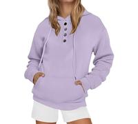 Sweatshirts for Women UK Plus Size Ladies Hoodies Long Sleeve Pullover Fashion Sweatshirts Oversized Hoodie Comfy Fashion Casual Ladies Oversized Fleece Lined Tops