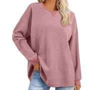 Sweatshirts for Women UK Warehouse Deals Size S,M,L,Xl,XXL Solid Color Purple, Blue, Orange, Pink, Red, Yellow, Coffee, Green, Gray, Black