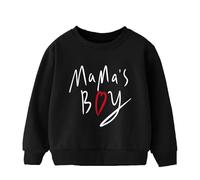 Sweatshirts Girls Boys Plain Sweatshirt Oversized Long Sleeve Streetwear Soft Fashion Jumper UK Fall Clothes Casual Activewear Gymnastics Gifts Black