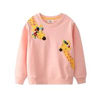 Sweatshirts Girls Cute Letter Print Fleece Jumper Warm Coat Punk Gothic Pullover Casual Loose Tops Gymnastics Gifts Pink