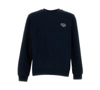 A.P.C. Men's Rue Madame Logo Crew Sweat Dark Navy/Ecru