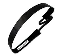 Sweaty Bands Womens Girls Headband - Non-Slip Velvet-Lined Fashion Hairband - Wicked Black 5/8-Inch