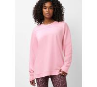 Sweaty Betty After Class Cotton Blend Longline Sweatshirt Light Pink