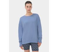 Sweaty Betty After Class Cotton Blend Relaxed Sweatshirt Blue Denim