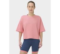 Sweaty Betty After Class Cropped Short Sleeve Sweatshirt Pink