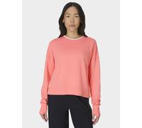 Sweaty Betty After Class Modal Blend Relaxed Crop Sweatshirt Pink